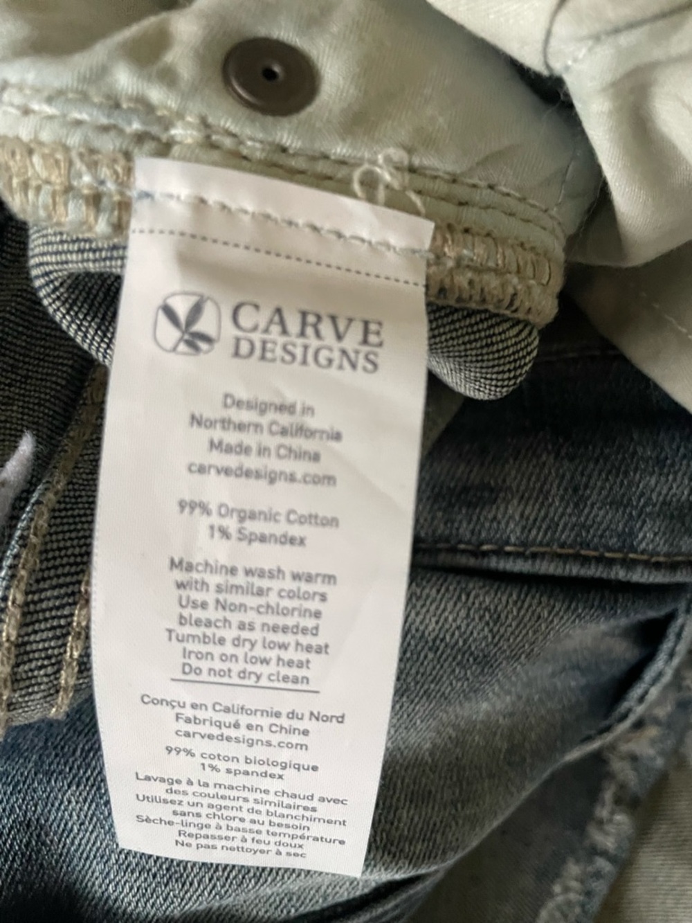 Carve Designs Maui Denim Shorts Favorite Fade Size 14 NWOT - Picture 7 of 8